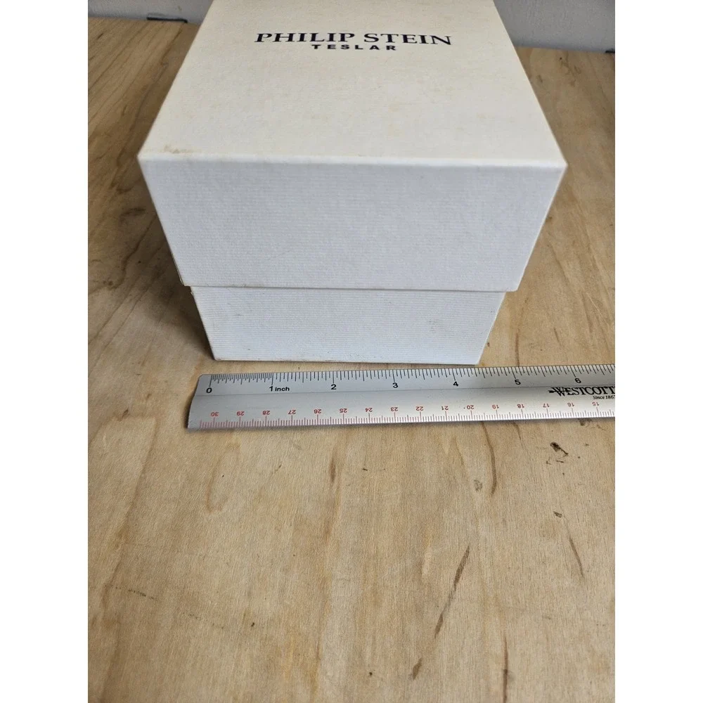 Philip Stein Teslar Watch Jewelry Presentation Box Case Manuals Pillow Empty